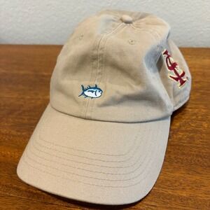 Southern Tide Hat FSU Florida State Seminoles Tan Adjustable Cotton Cap‎ NCAA